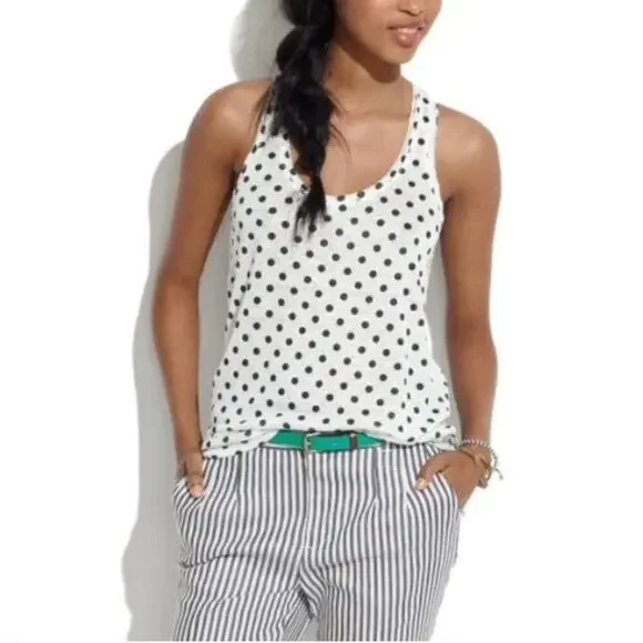 Madewell Polka Dot Tank Sz XS - Picture 4 of 6
